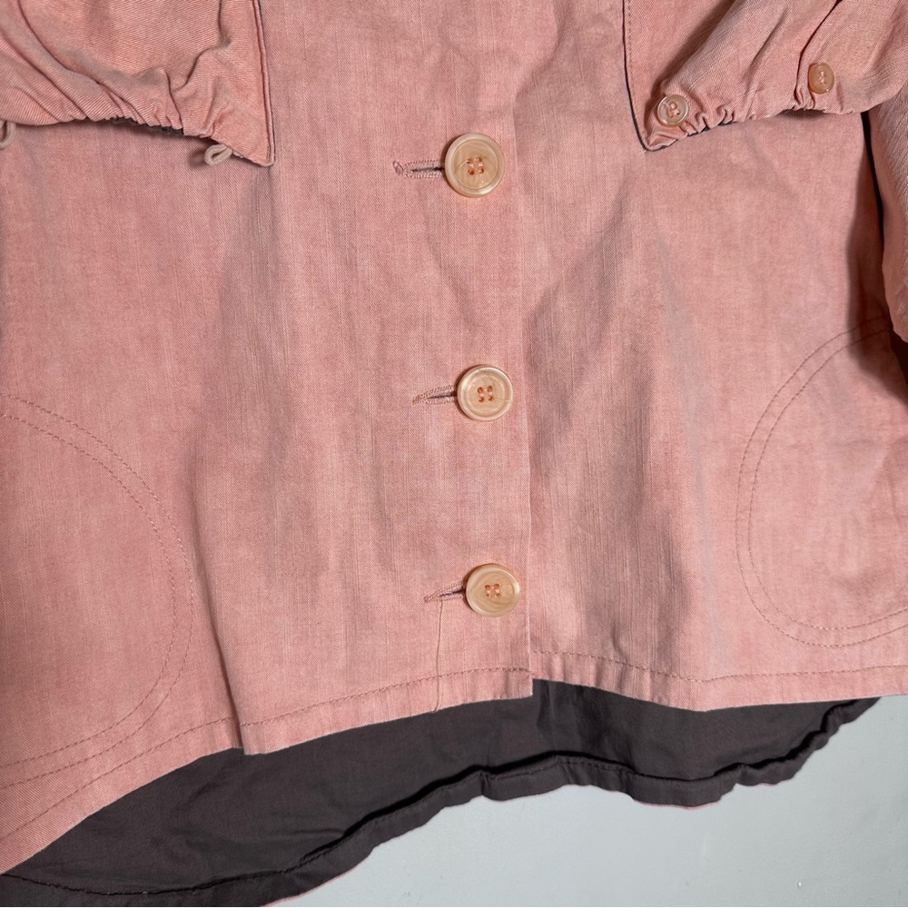 Pink Kids jacket Blouse Button Front - Picture 7 of 11
